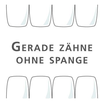 Gerade Zähne ohne Spange